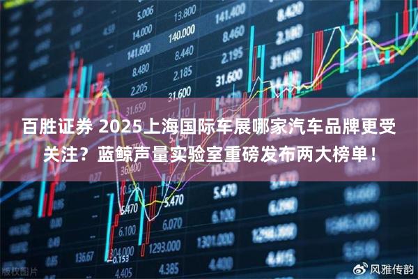 百胜证券 2025上海国际车展哪家汽车品牌更受关注？蓝鲸声量实验室重磅发布两大榜单！